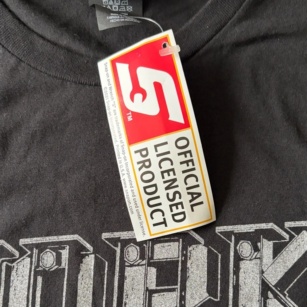 Snap-on Black Graphic T-Shirt Sz XL - Picture 2 of 7